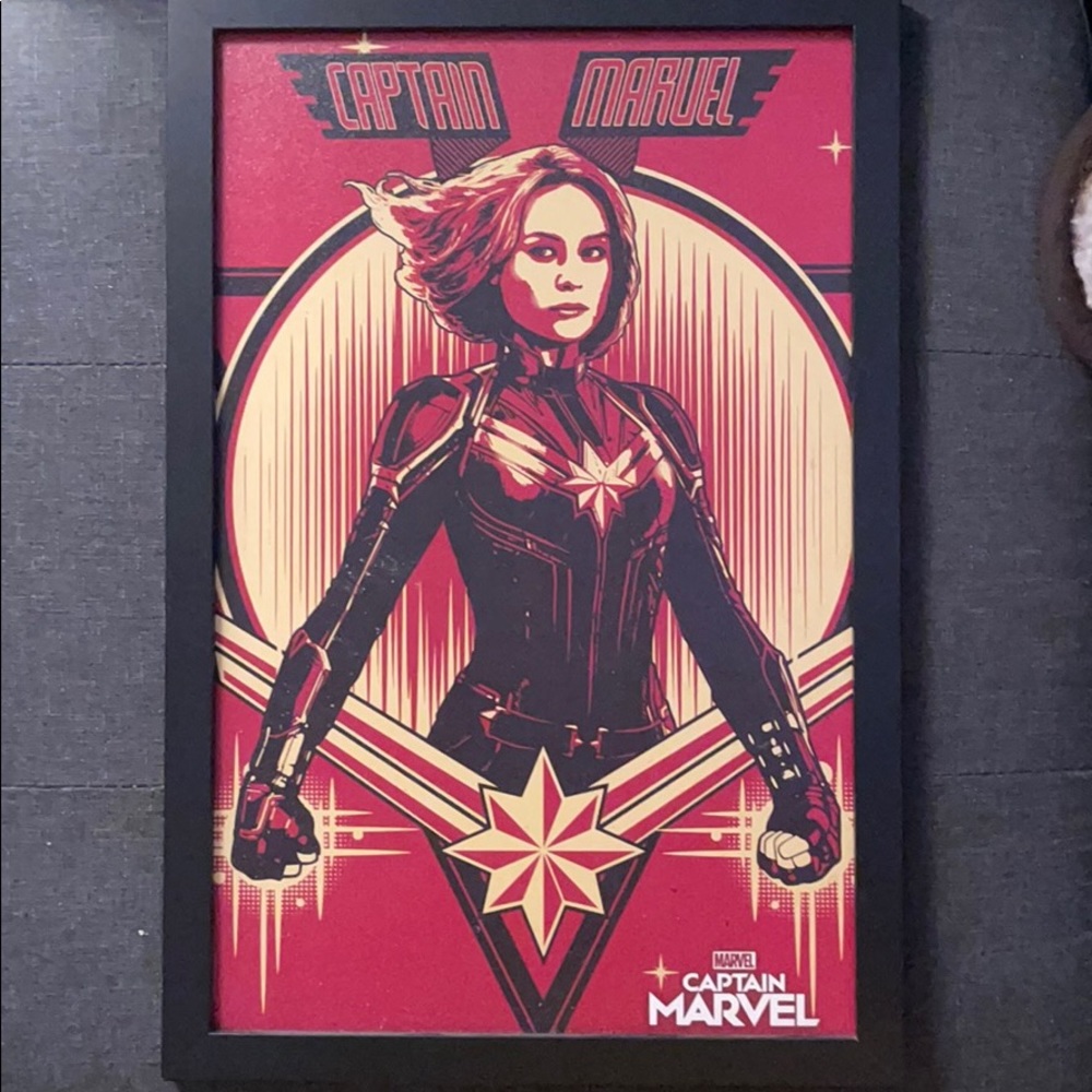 Marvels Captain Marvel Framed Portrait